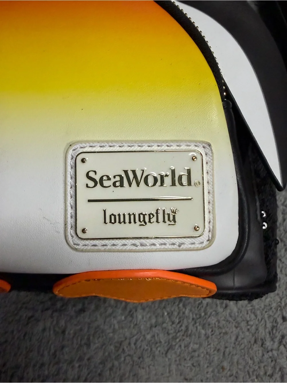 Loungefly SeaWorld Penguin Sequin Mini Backpack Rare